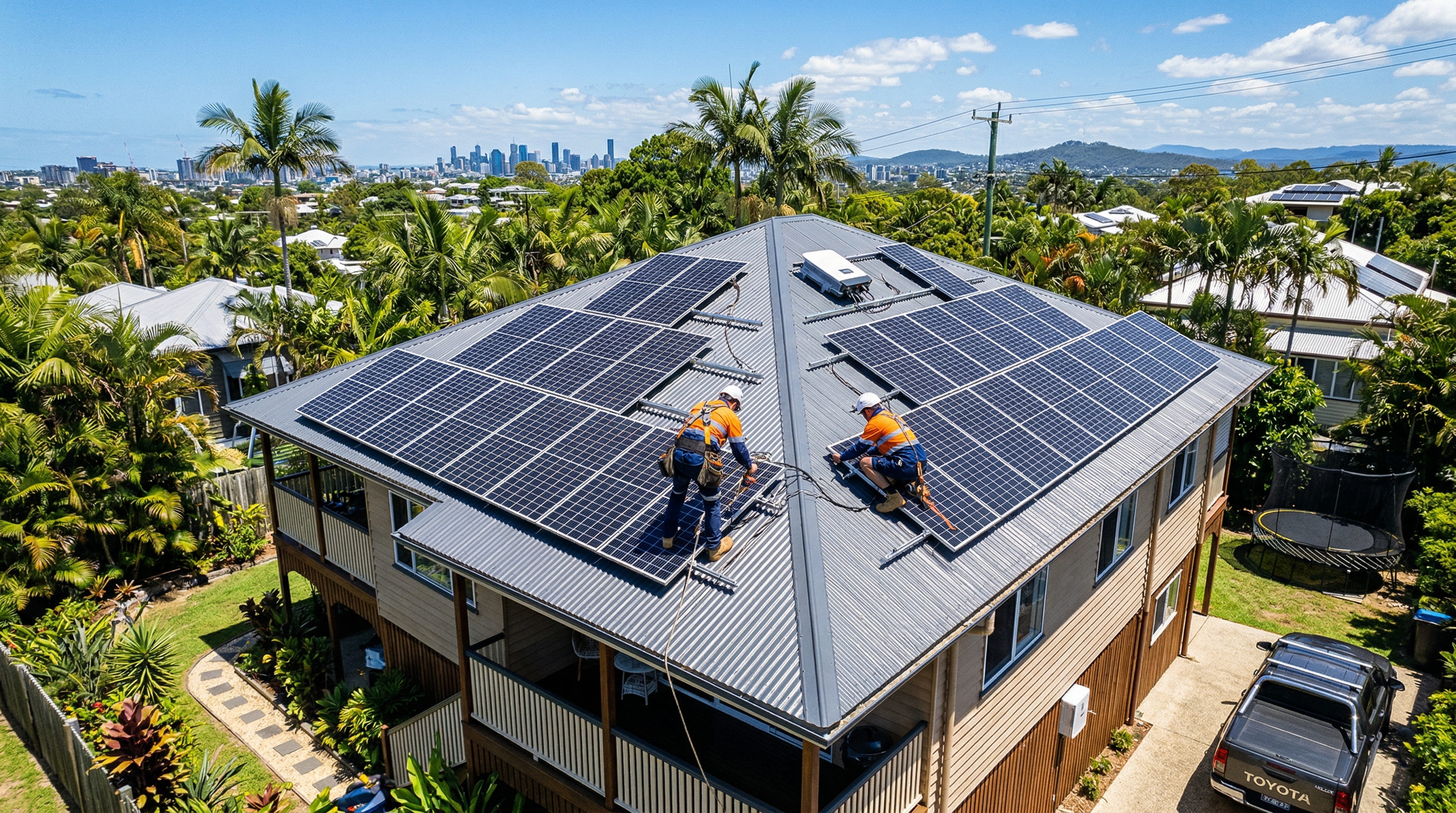 Brisbane solar installation walkthrough
